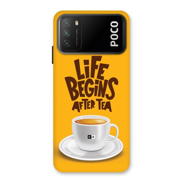 Begins After Tea Back Case for Poco M3