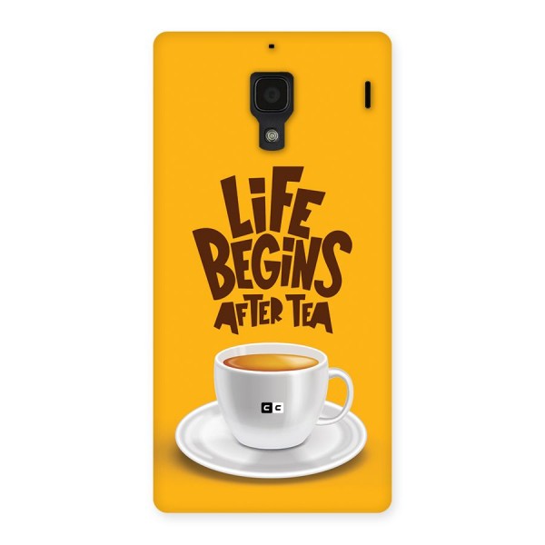 Begins After Tea Back Case for Redmi 1s