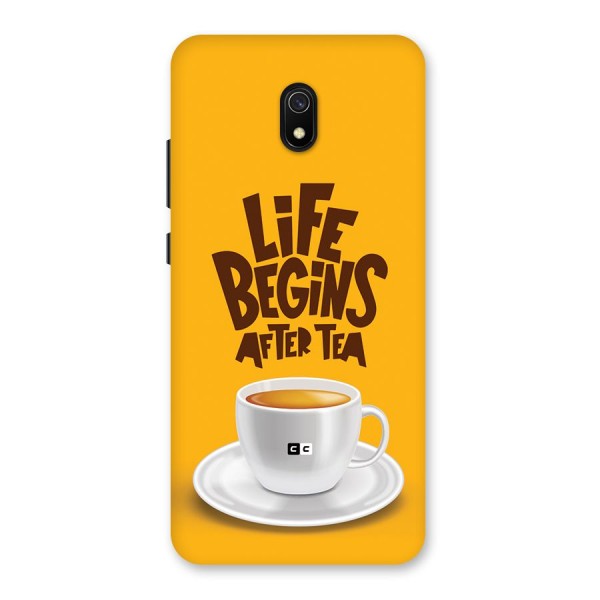 Begins After Tea Back Case for Redmi 8A