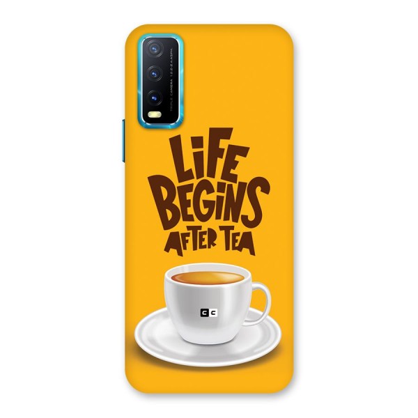 Begins After Tea Back Case for Vivo Y12s