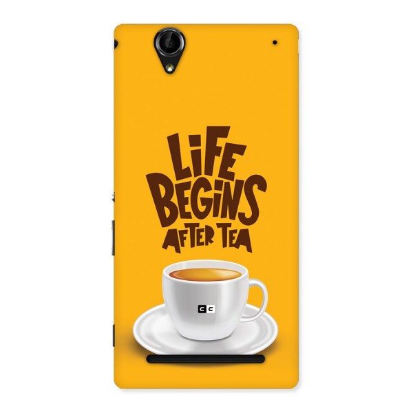 Begins After Tea Back Case for Xperia T2