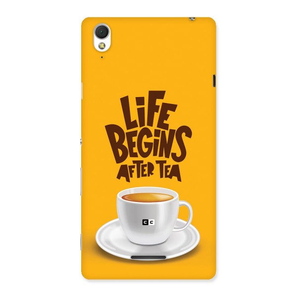 Begins After Tea Back Case for Xperia T3