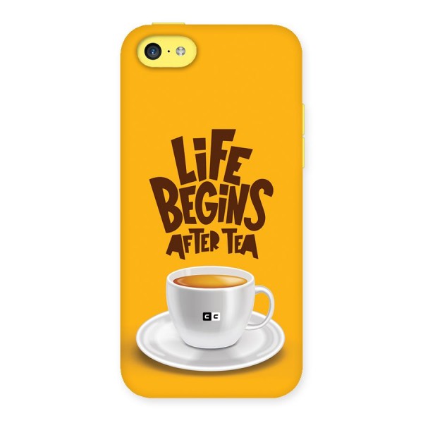 Begins After Tea Back Case for iPhone 5C