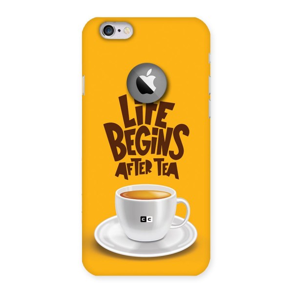 Begins After Tea Back Case for iPhone 6 Logo Cut