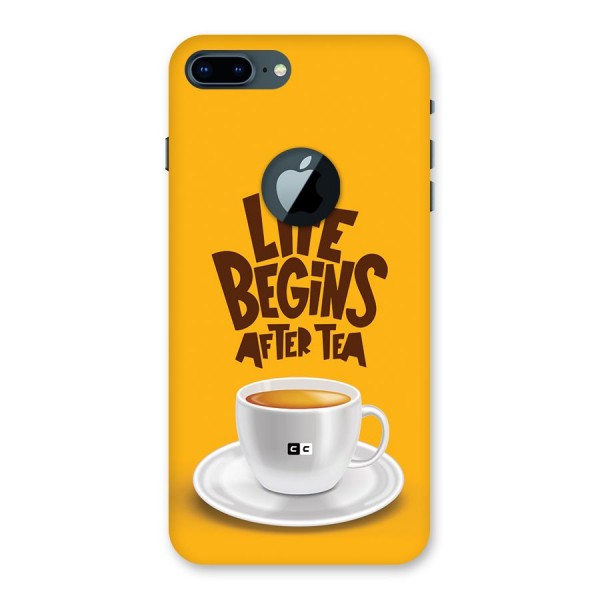 Begins After Tea Back Case for iPhone 7 Plus Logo Cut