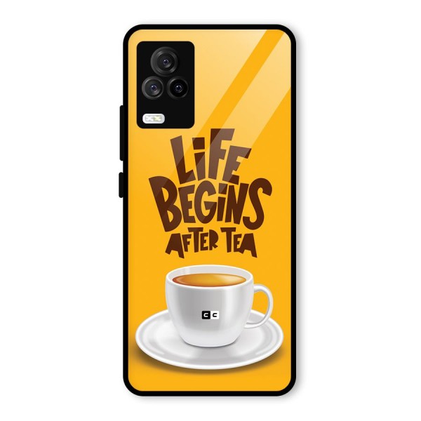 Begins After Tea Glass Back Case for Vivo iQOO 7 Legend 5G