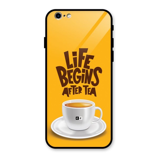 Begins After Tea Glass Back Case for iPhone 6 6S