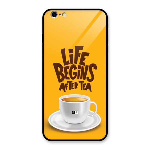 Begins After Tea Glass Back Case for iPhone 6 Plus 6S Plus