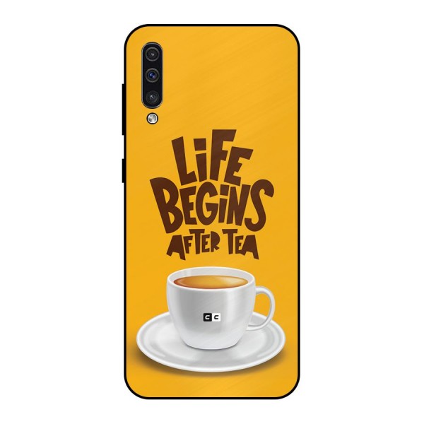 Begins After Tea Metal Back Case for Galaxy A30s