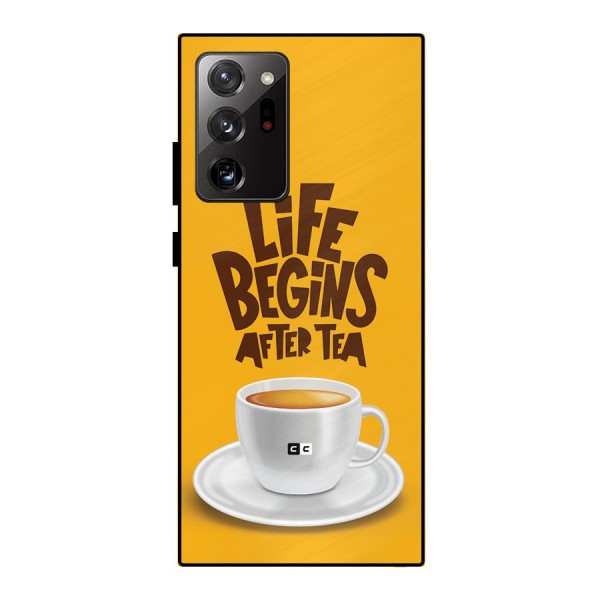Begins After Tea Metal Back Case for Galaxy Note 20 Ultra