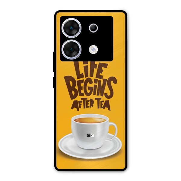 Begins After Tea Metal Back Case for Infinix Zero 30 5G
