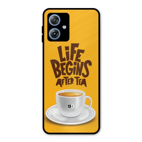 Begins After Tea Metal Back Case for Moto G54
