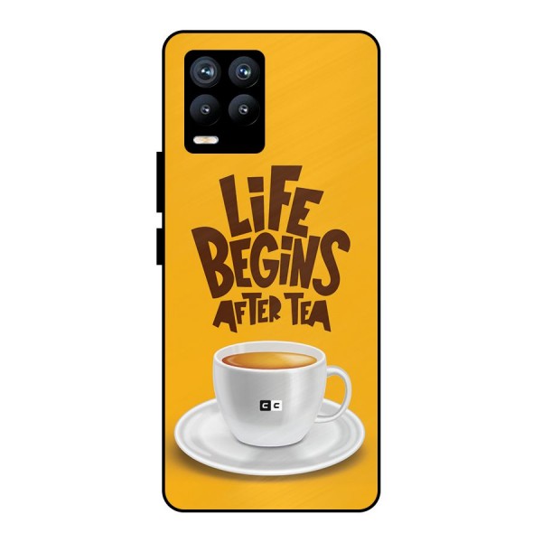 Begins After Tea Metal Back Case for Realme 8 Pro