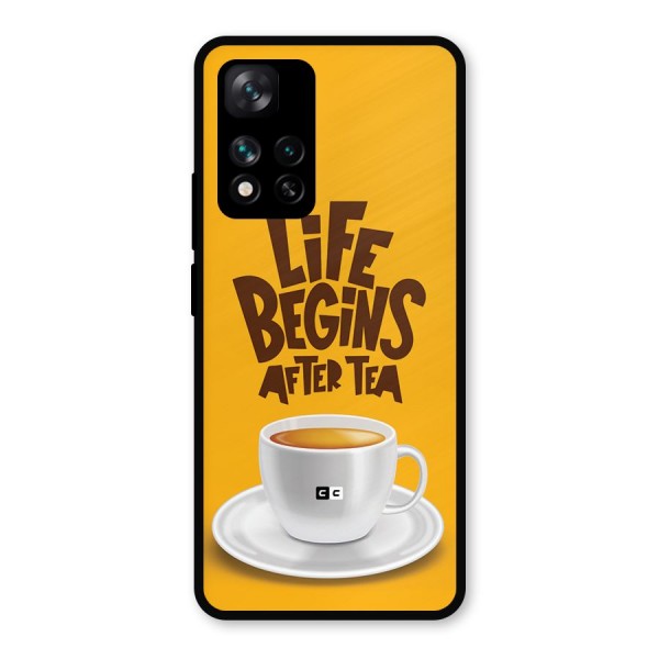 Begins After Tea Metal Back Case for Xiaomi 11i Hypercharge 5G