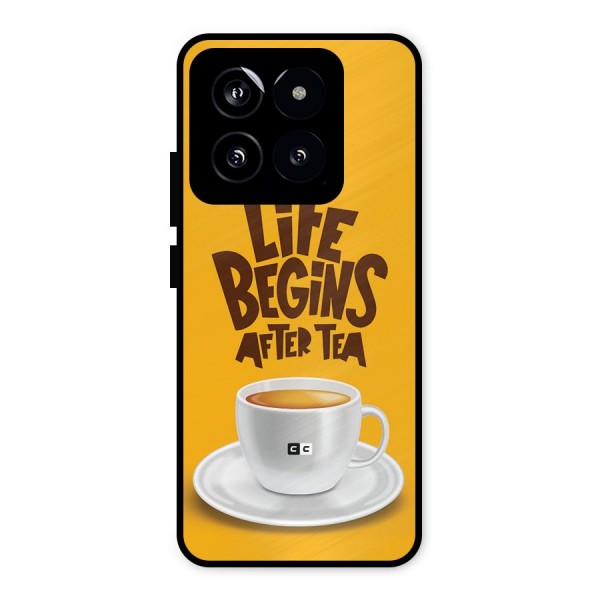 Begins After Tea Metal Back Case for Xiaomi 14