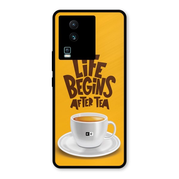 Begins After Tea Metal Back Case for iQOO Neo 7 Pro