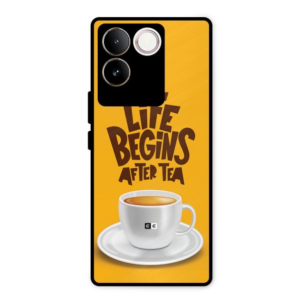 Begins After Tea Metal Back Case for iQOO Z7 Pro