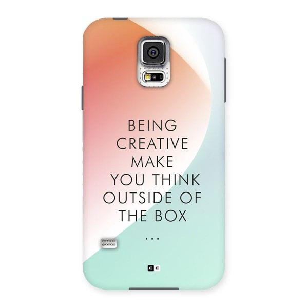 Being Creative Back Case for Galaxy S5