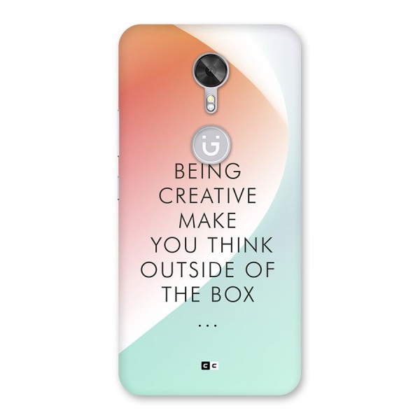 Being Creative Back Case for Gionee A1
