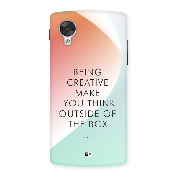 Being Creative Back Case for Google Nexus 5