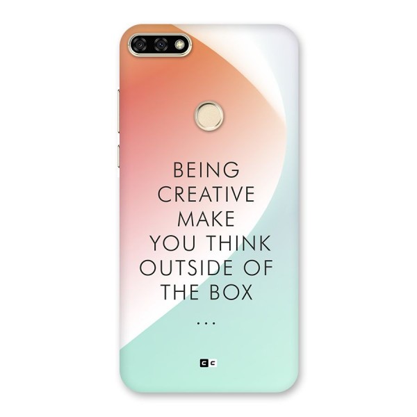 Being Creative Back Case for Honor 7A