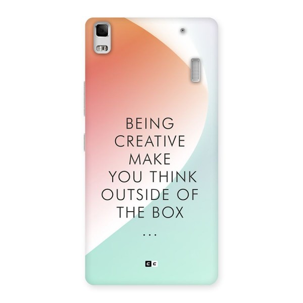 Being Creative Back Case for Lenovo K3 Note