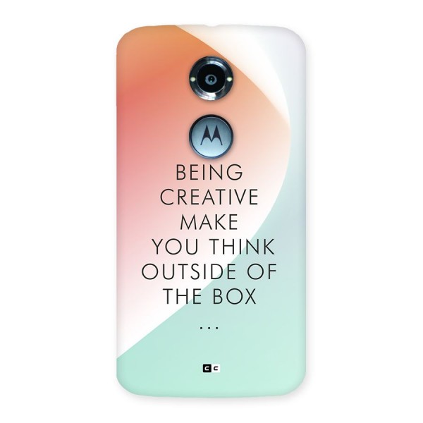 Being Creative Back Case for Moto X2