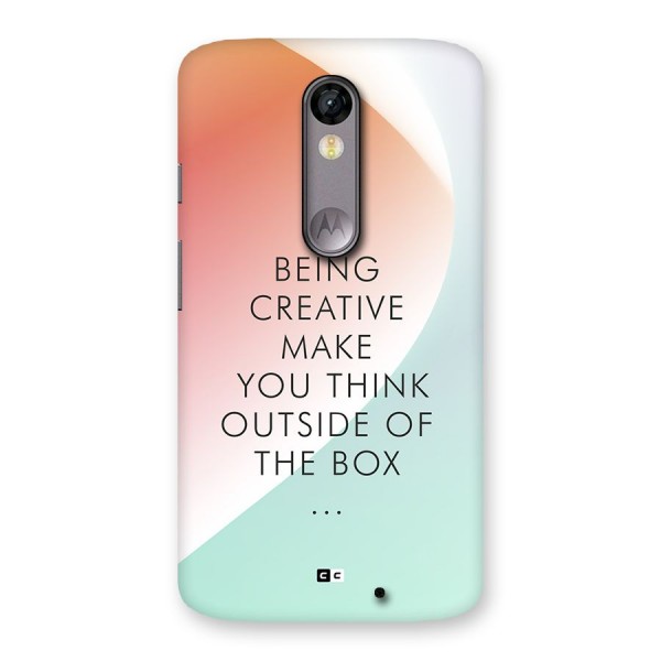 Being Creative Back Case for Moto X Force
