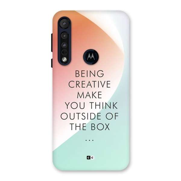 Being Creative Back Case for Motorola One Macro