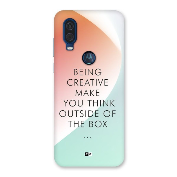 Being Creative Back Case for Motorola One Vision