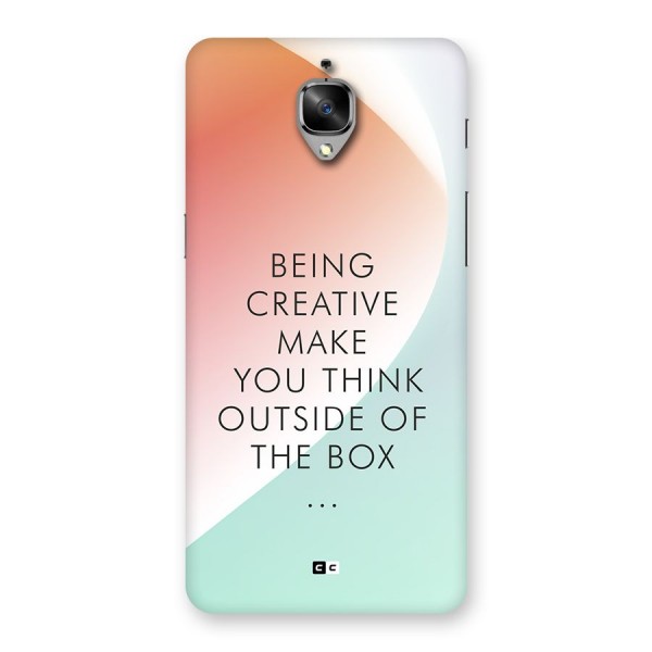 Being Creative Back Case for OnePlus 3T