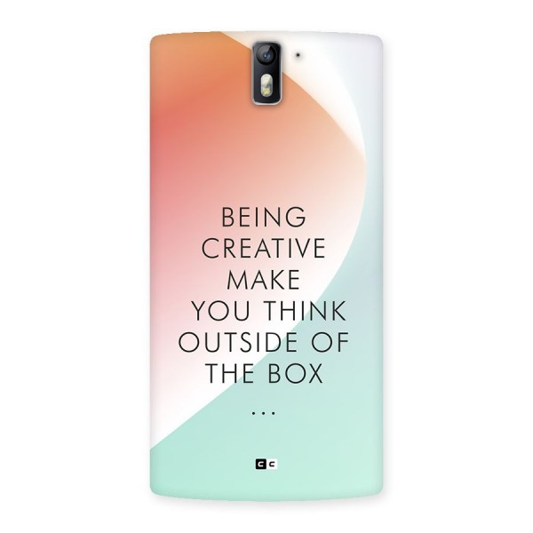 Being Creative Back Case for OnePlus One