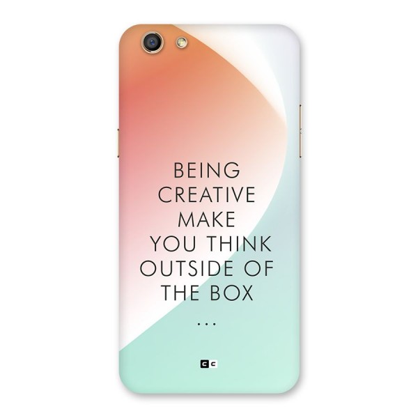 Being Creative Back Case for Oppo F3