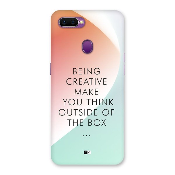 Being Creative Back Case for Oppo F9