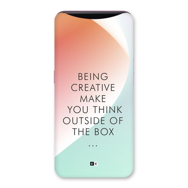 Being Creative Back Case for Oppo Find X