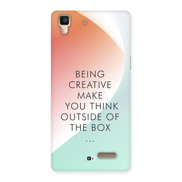 Being Creative Back Case for Oppo R7