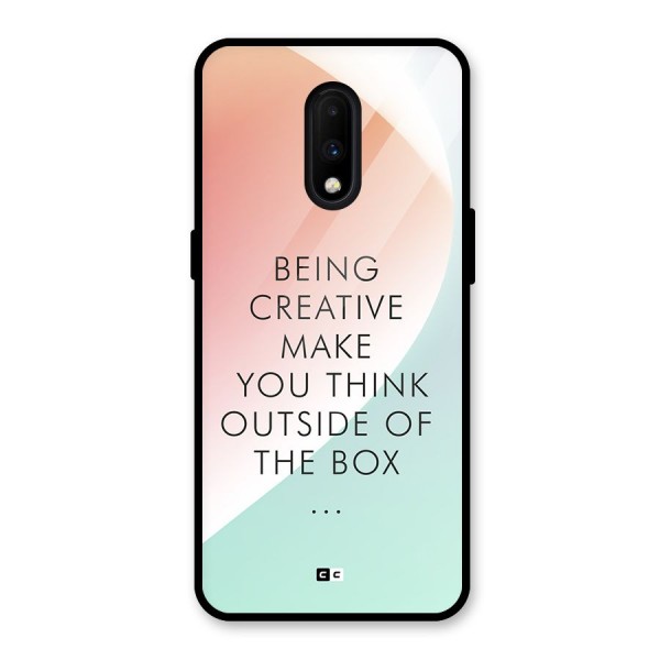 Being Creative Glass Back Case for OnePlus 7