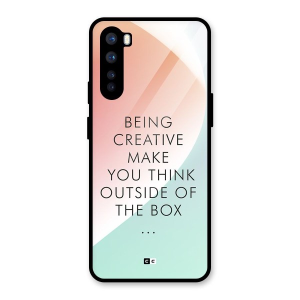 Being Creative Glass Back Case for OnePlus Nord