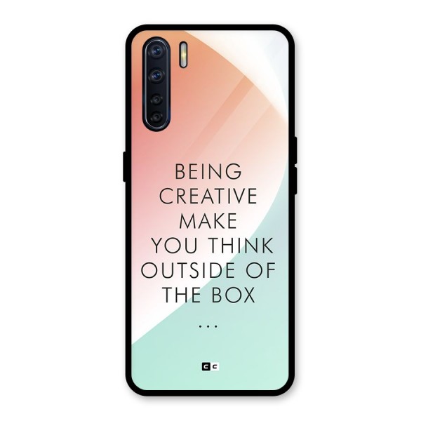 Being Creative Glass Back Case for Oppo F15