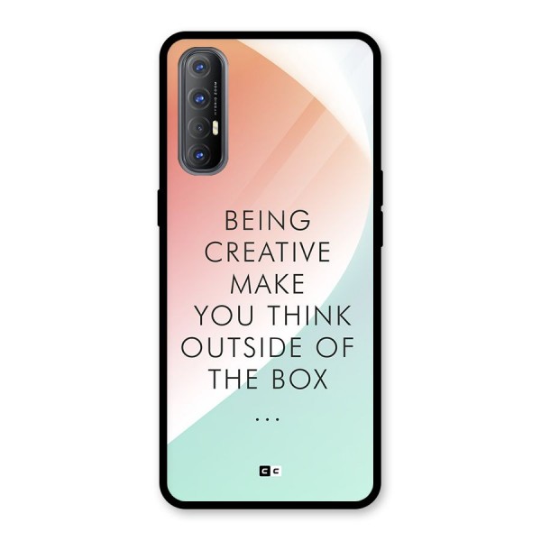 Being Creative Glass Back Case for Oppo Reno3 Pro