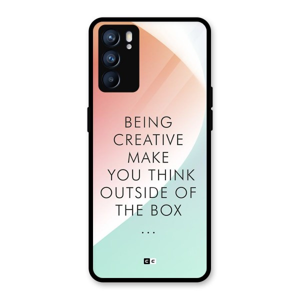 Being Creative Glass Back Case for Oppo Reno6 5G