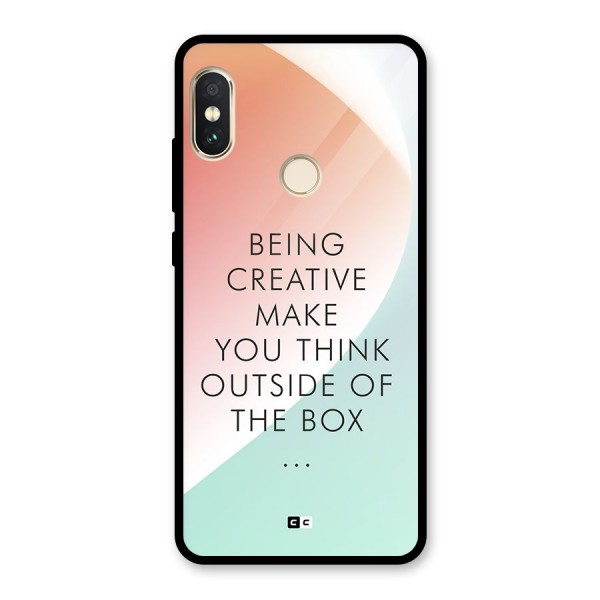 Being Creative Glass Back Case for Redmi Note 5 Pro