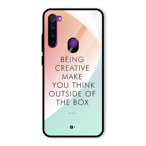 Being Creative Glass Back Case for Redmi Note 8