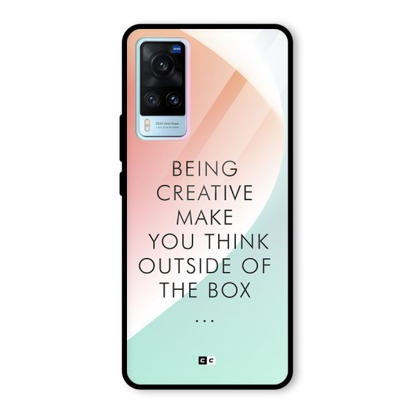 Being Creative Glass Back Case for Vivo X60