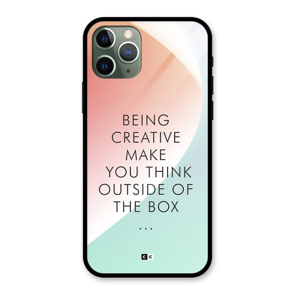 Being Creative Glass Back Case for iPhone 11 Pro
