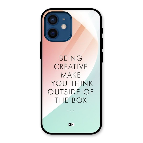 Being Creative Glass Back Case for iPhone 12 Mini