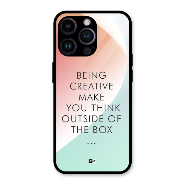 Being Creative Glass Back Case for iPhone 14 Pro Max