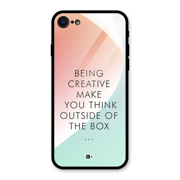 Being Creative Glass Back Case for iPhone SE 2022