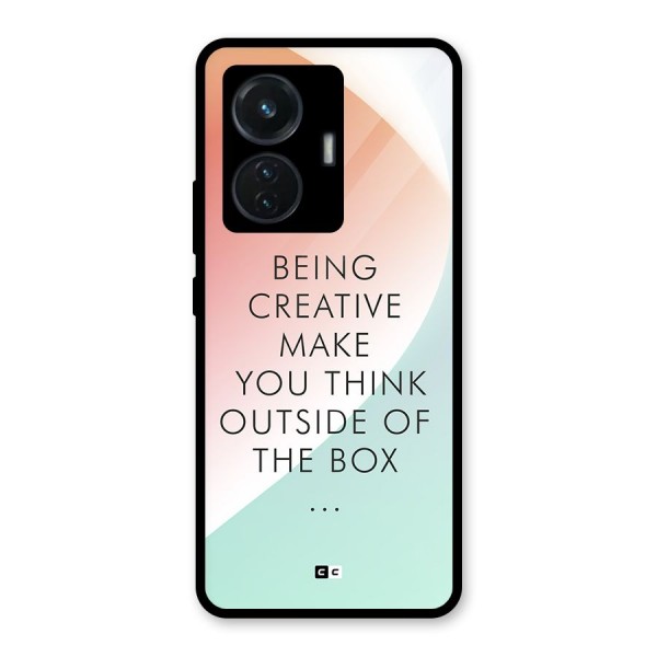 Being Creative Glass Back Case for iQOO Z6 44W