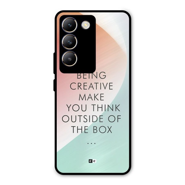 Being Creative Metal Back Case for Vivo Y200e